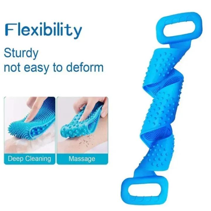 Silicone Back Bath Scrubber Belt-Double Sided
