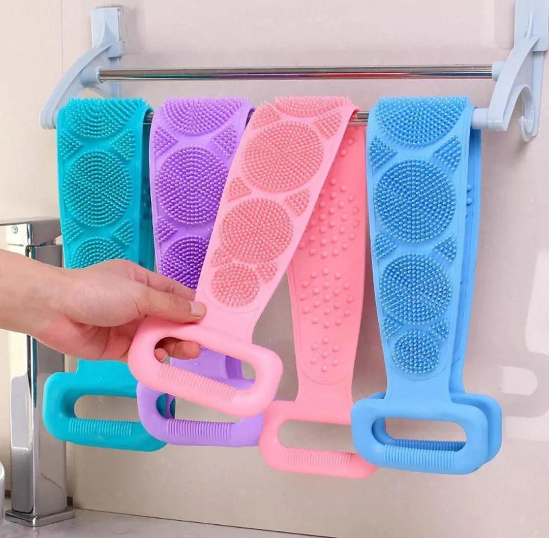Silicone Back Bath Scrubber Belt-Double Sided