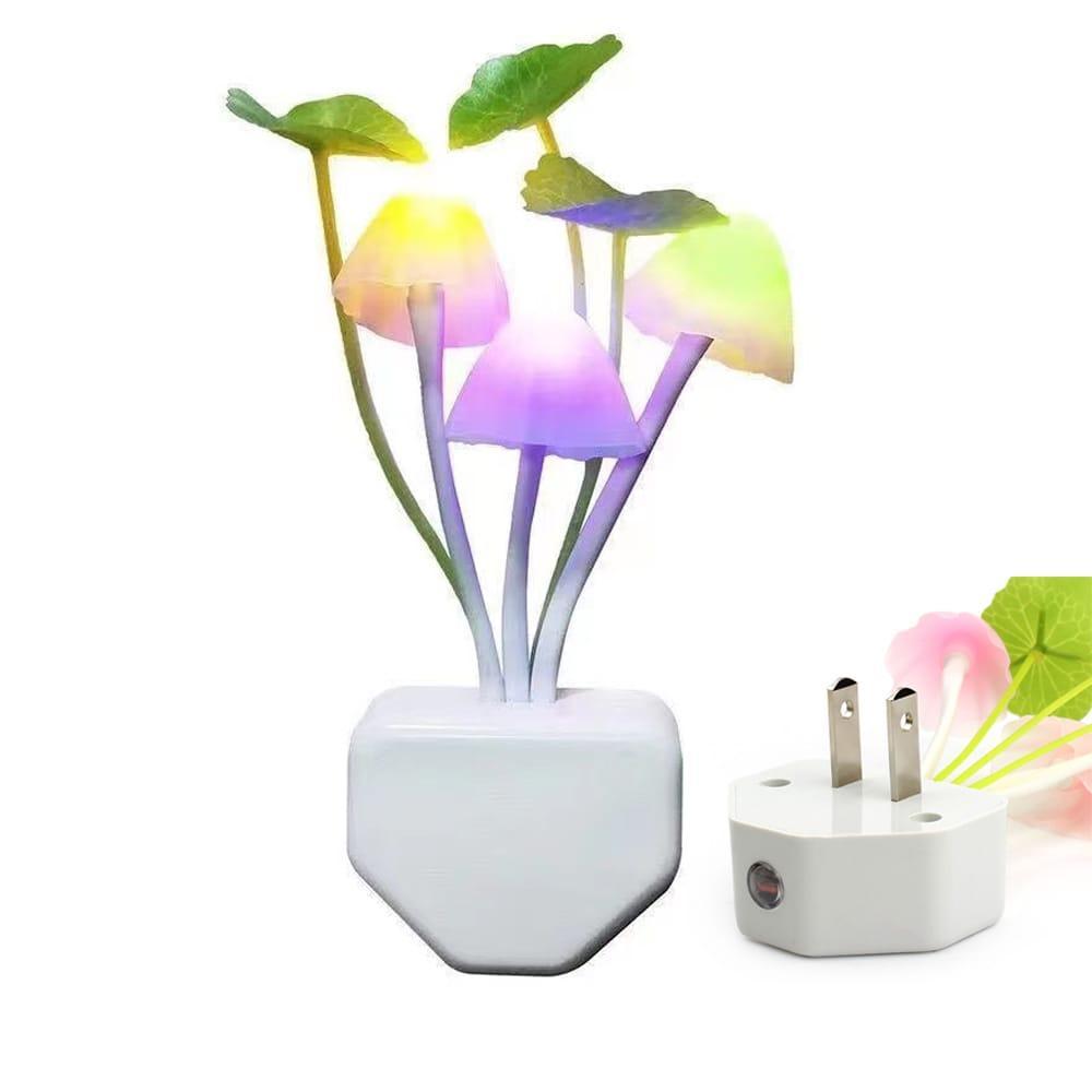 Multicolor Mushroom LED Table Lamp with Adjustable Brightness