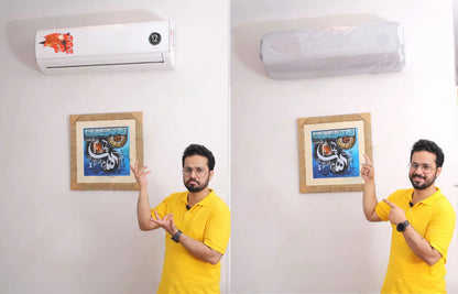 AC Cover - (Inner + Outer Unit Set) - Silver Grey