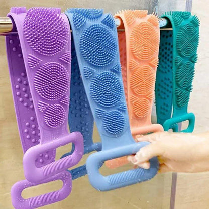 Silicone Back Bath Scrubber Belt-Double Sided