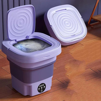 Portable Mini Washing Machine Foldable & Convenient (Free Delivery)