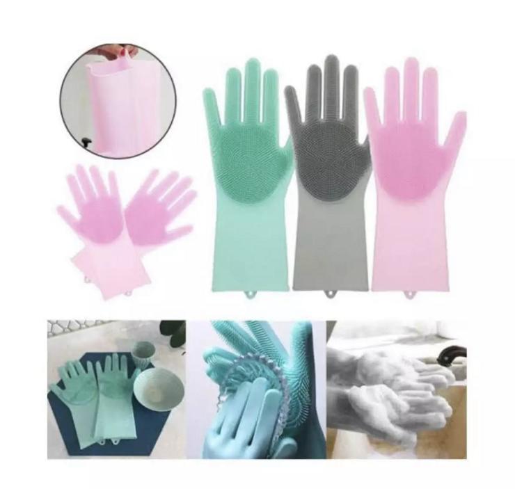 High Grade Silicone Dish Washing Gloves Perfect Solution For Winter (Free Delivery)