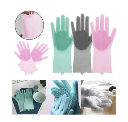 High Grade Silicone Dish Washing Gloves Perfect Solution For Winter (Free Delivery)